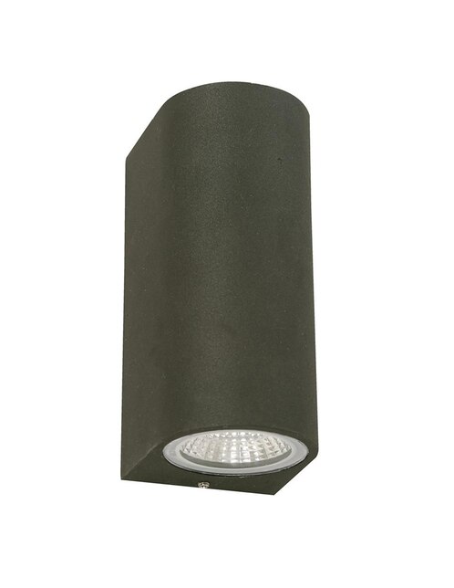 Aplique de pared exterior negro Moderno 3E 2 LED