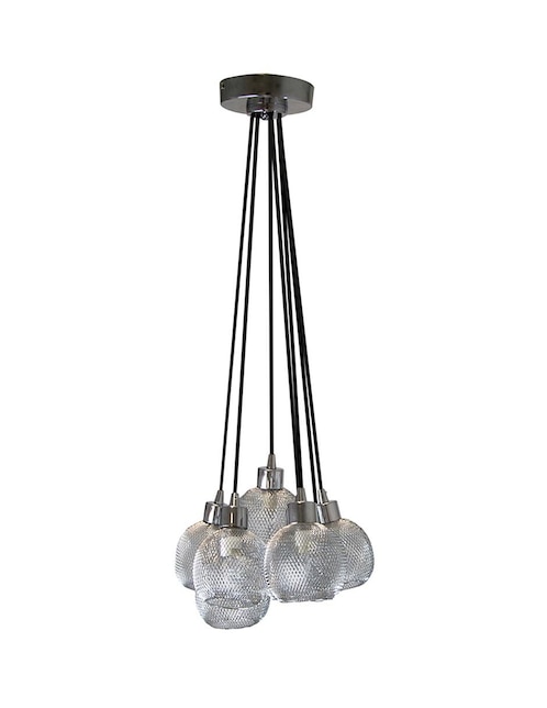 Lámpara colgante Lumiméxico Cromo G9 7 Luces