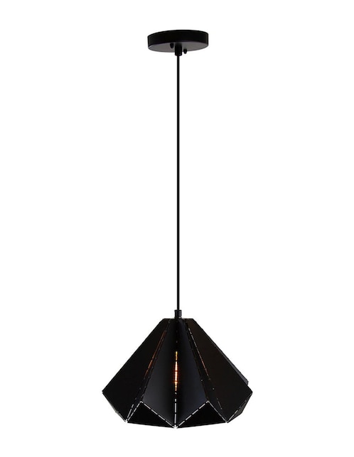 Lámpara colgante Lumiméxico Mate de acero E27 1 Luz