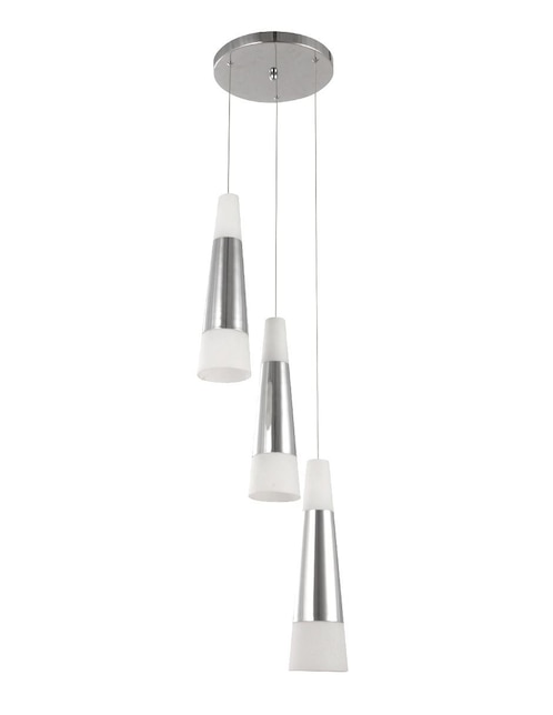 Lámpara colgante Lumiméxico LED Luz Cálida 5W 3 Luces