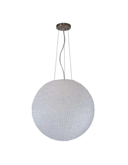 Lámpara colgante Lumiméxico Níquel Satinado E27 60W 1 Luz