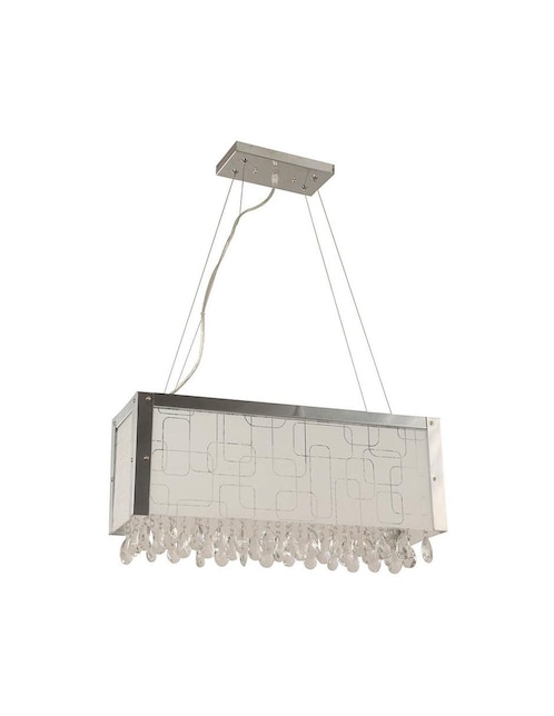 Lámpara colgante Cromo 8 Luces 40W G9