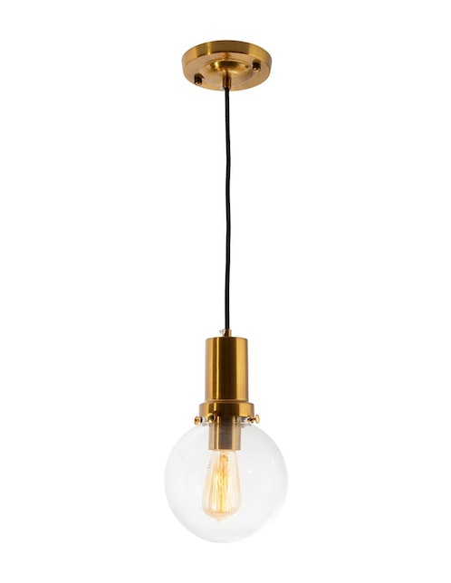 Lámpara colgante Acabado Dorado 1 Luz 40W E27
