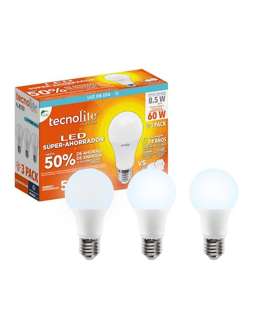 Foco LED Tecnolite 8 W de consumo y de iluminación 800 lúmenes