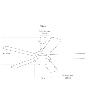 Ventilador de techo Westinghouse con control remoto
