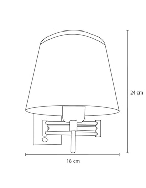 Lámpara de pared Incandescente y LED Mil Luces