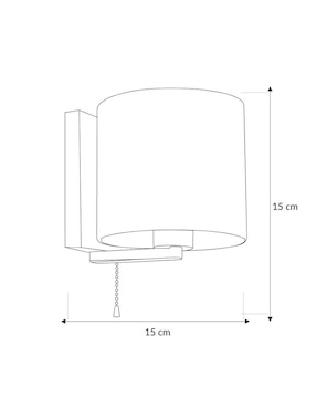 Lámpara de pared Incandescente y LED Mil Luces Kanbul