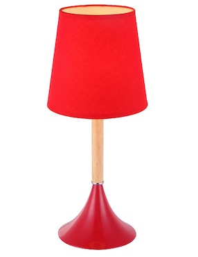 Lámpara de mesa de madera y tela Houzz Nueva York Lámpara de mesa de madera y tela Houzz Nueva York