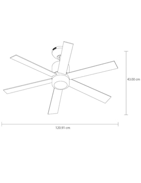 Ventilador de techo Masterfan con control remoto 3 velocidades
