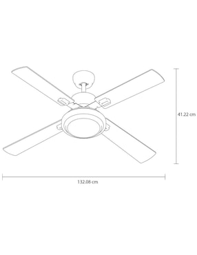 Ventilador de techo Masterfan con control remoto 3 velocidades