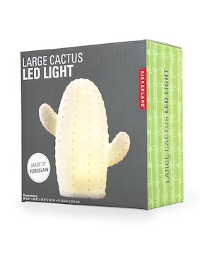 Lámpara de LED Kikkerland Forma de Cactus grande
