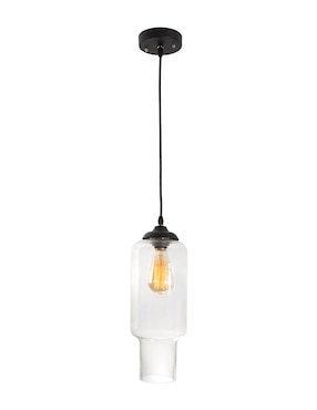 Lámpara colgante Lumiméxico acero E27 1 Luz
