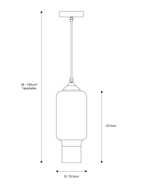Lámpara colgante Lumiméxico acero E27 1 Luz