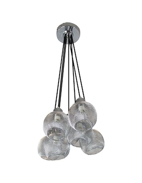 Lámpara colgante Lumiméxico Cromo G9 7 Luces