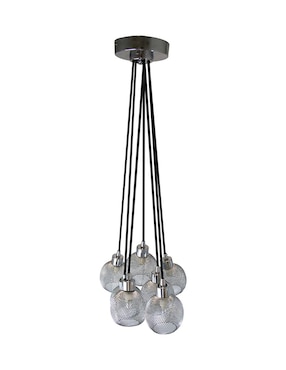 Lámpara colgante Lumiméxico Cromo G9 7 Luces
