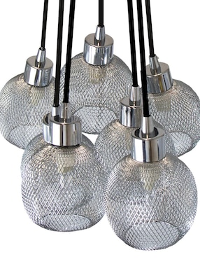 Lámpara colgante Lumiméxico Cromo G9 7 Luces