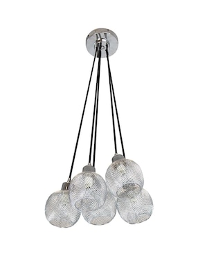 Lámpara colgante Lumiméxico Techo Cromo G9 5 Luces