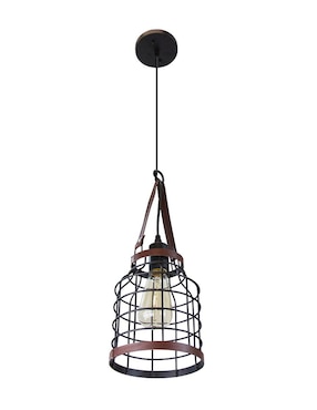 Lámpara colgante Lumiméxico Vintage de acero E27 1 Luz