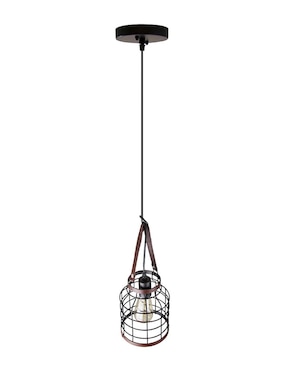 Lámpara colgante Lumiméxico Vintage de acero E27 1 Luz