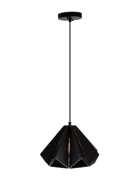 Lámpara colgante Lumiméxico Mate de acero E27 1 Luz