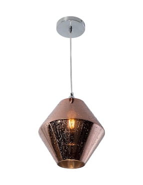 Lámpara colgante Lumiméxico gota de agua cromo E27 1 luz 40W