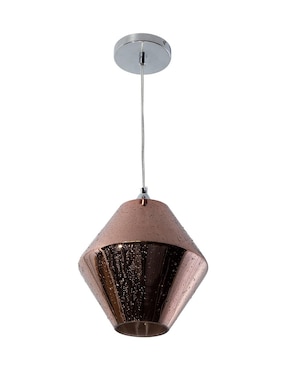 Lámpara colgante Lumiméxico gota de agua cromo E27 1 luz 40W