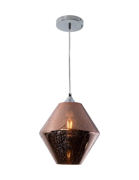 Lámpara colgante Lumiméxico gota de agua cromo E27 1 luz 40W