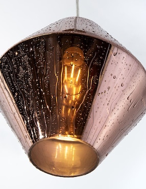 Lámpara colgante Lumiméxico gota de agua cromo E27 1 luz 40W