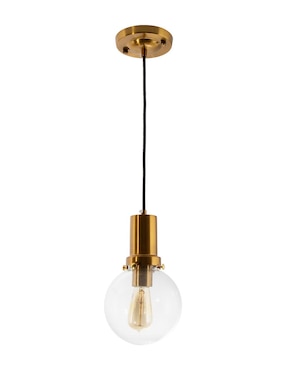 Lámpara colgante Acabado Dorado 1 Luz 40W E27