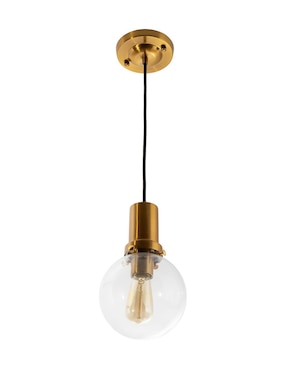 Lámpara colgante Acabado Dorado 1 Luz 40W E27