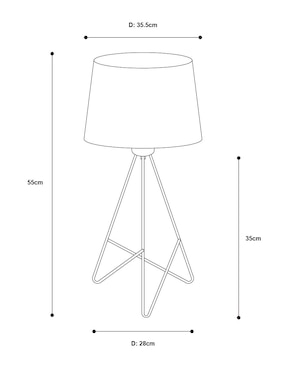 Lámpara de Mesa Lumiméxico 1 luz E27