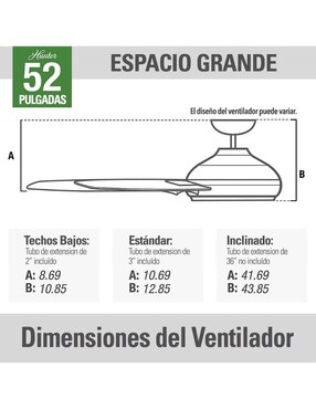 Ventilador de techo Hunter 3 velocidades