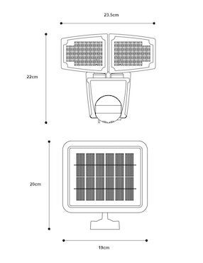 Árbotante de pared Lumiméxico de plástico