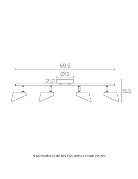 Lámpara colgante Dekor TR-2408 de acero