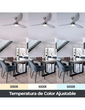 Ventilador de techo Lumimexico con control remoto 6 velocidades