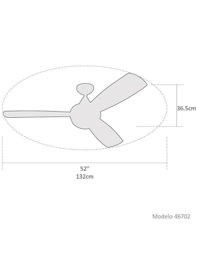Ventilador de techo Coolfan 3 velocidades