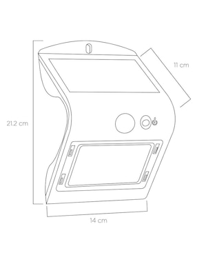 Lámpara solar LED Luceco