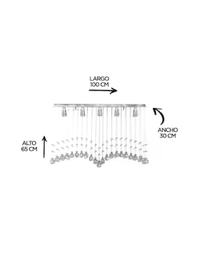 Candil Gamalux forma rectangular