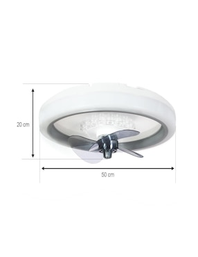 Ventilador de techo Jwj con control remoto 3 velocidades