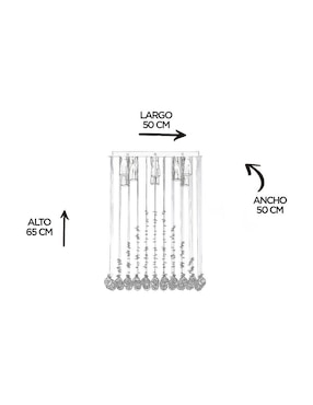 Candil Gamalux forma cuadrada