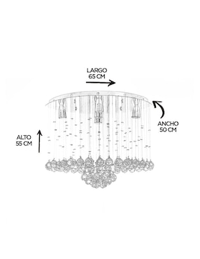 Candil Gamalux forma circular
