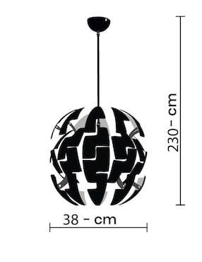 Lámpara colgante Mil Luces incandescente y led