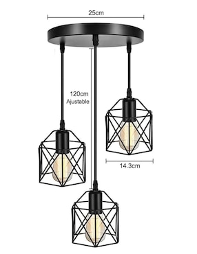 Lámpara colgante Genérica incandescente y led