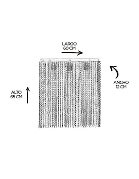 Candil Gamalux forma rectangular