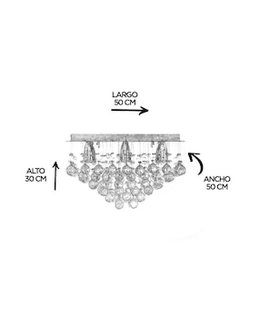 Candil Gamalux forma cuadrada