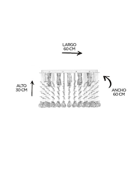 Candil Gamalux forma rectangular