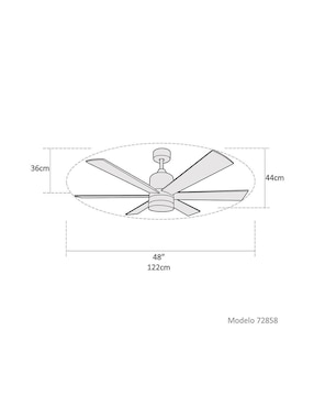 Ventilador de techo Westinghouse con control remoto 3 velocidades