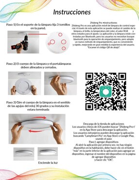 Lámpara de techo LED Mil Luces Akari