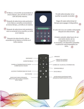 Lámpara de techo LED Mil Luces Akari