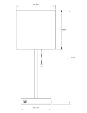 Lámpara de mesa LED Haus Creel